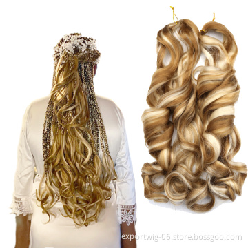 free sample 150g curly hair extensions cheap extension ocean Franch curls wave spiral curl wavy braiding hair attachments